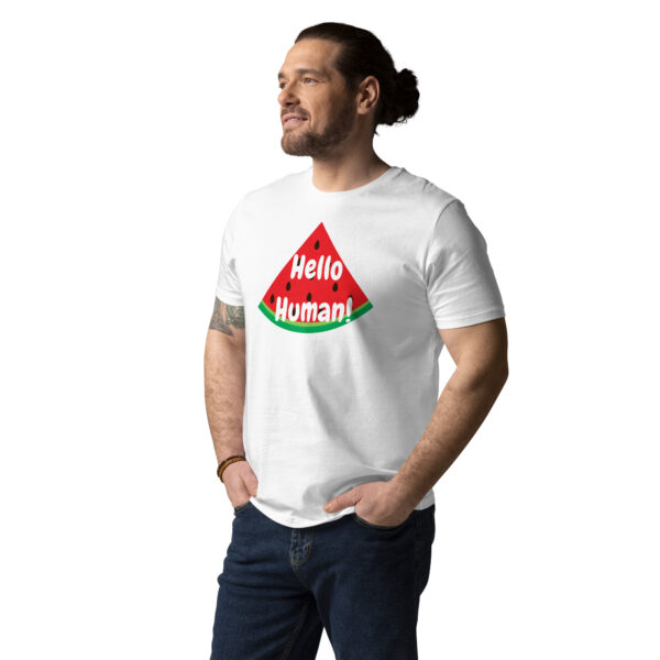 Hello Human - Watermelon - Unisex organic cotton t-shirt
