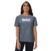 Hello - Plain - Unisex organic cotton t-shirt - Image 9