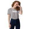 Hello - Plain - Unisex organic cotton t-shirt - Image 10