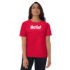 Hello - Plain - Unisex organic cotton t-shirt - Image 6
