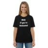 Wink if you're Awesome - Plain - Unisex organic cotton t-shirt - Image 2