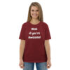 Wink if you're Awesome - Plain - Unisex organic cotton t-shirt - Image 5