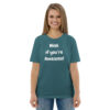 Wink if you're Awesome - Plain - Unisex organic cotton t-shirt - Image 8
