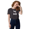 Say Hello! - Plain - Unisex organic cotton t-shirt - Image 6