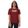 Smile! - Plain - Unisex organic cotton t-shirt - Image 5
