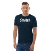 Smile! - Plain - Unisex organic cotton t-shirt - Image 3