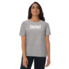 Smile! - Plain - Unisex organic cotton t-shirt - Image 11