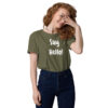 Say Hello! - Plain - Unisex organic cotton t-shirt - Image 9